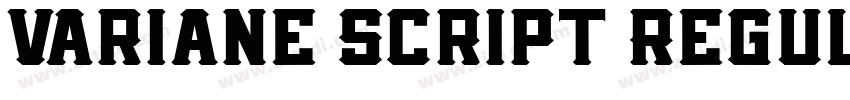 Variane Script Regul字体转换